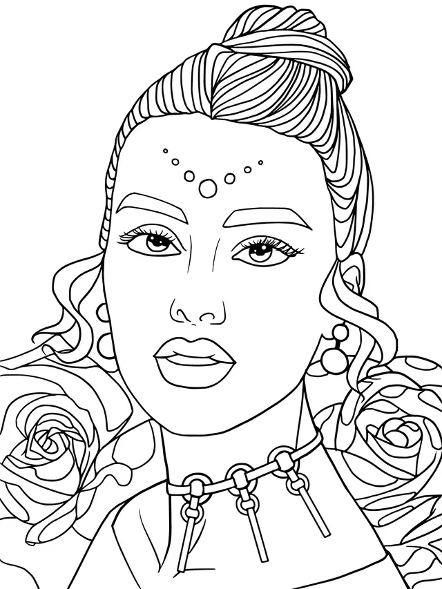 Woman wearing gorgeous jewelry
