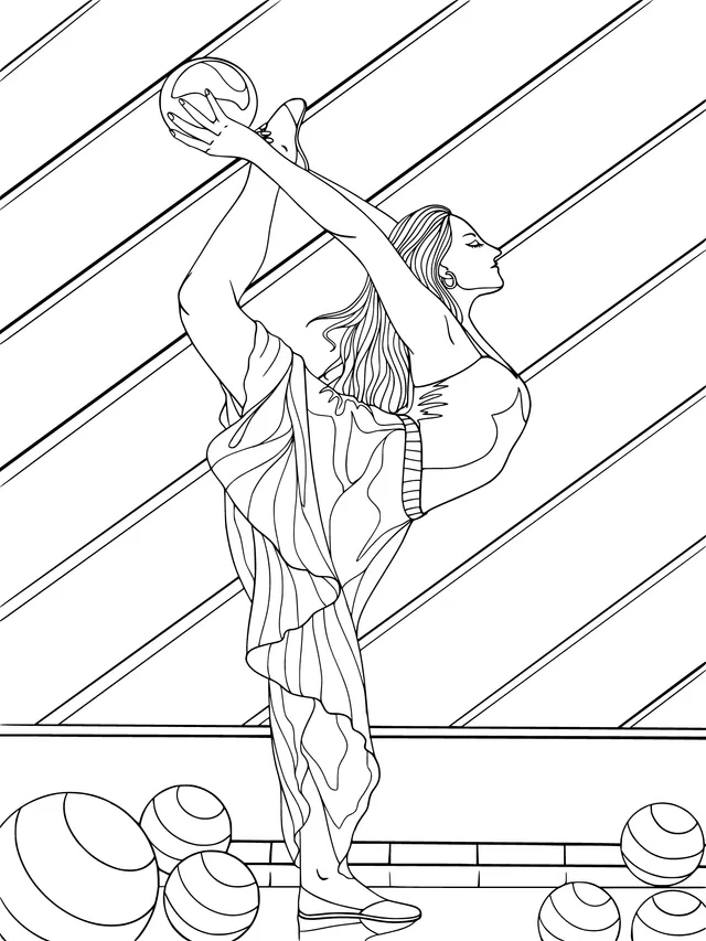 Elegant Yoga Dancer