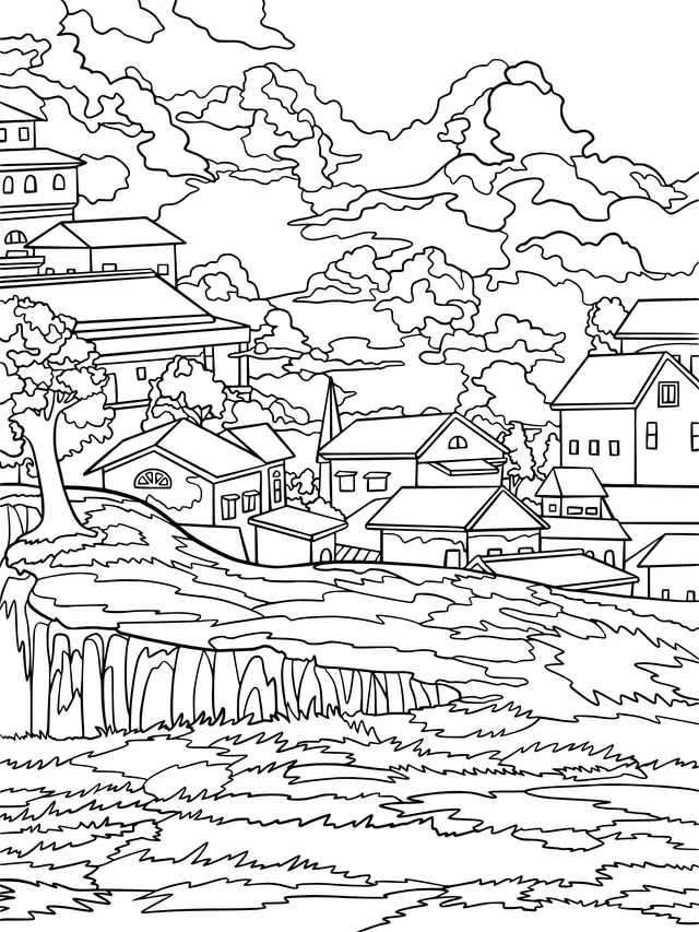 Rural Town Scenery