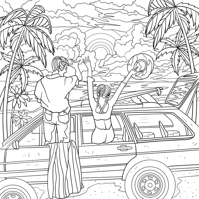 Romantic Time on the Beach