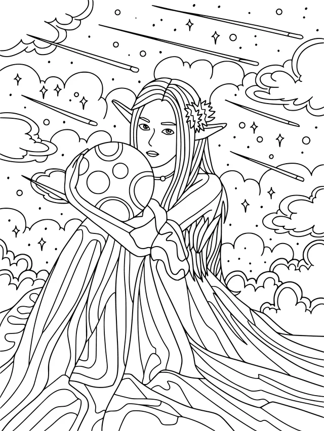 The Fairy Hugging the Moon