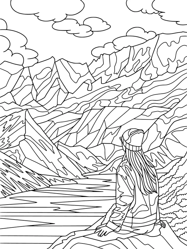 Woman Admiring the Scenery