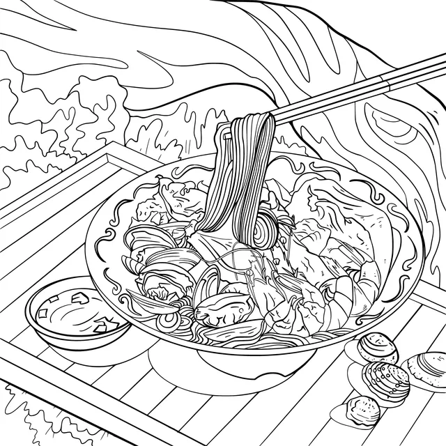 Delicious Seafood Noodles