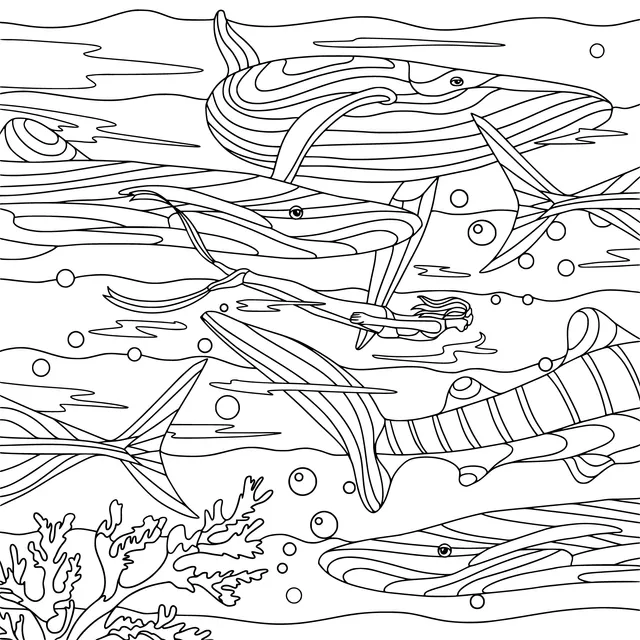 Swimming with Marine Creatures