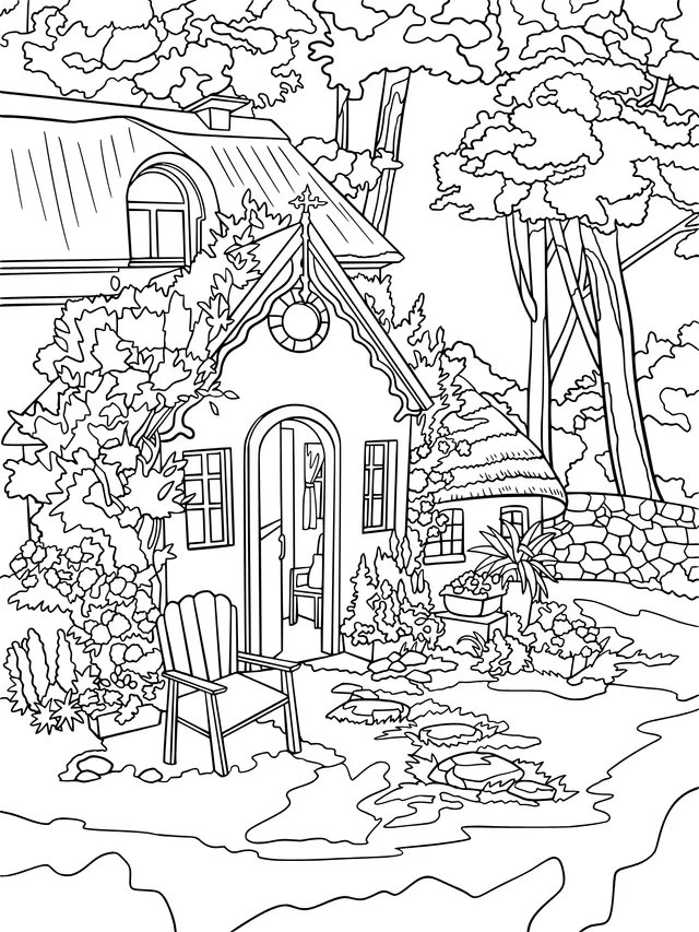 A Fairy - tale Style Garden Cottage