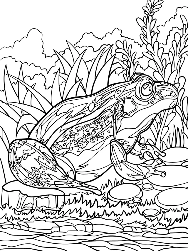 Frog by the Stream