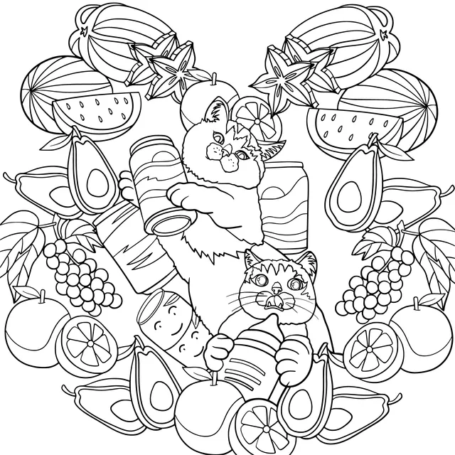 Cats and Fruit Drinks