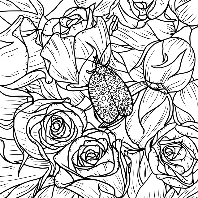 Butterfly in the Flower Cluster