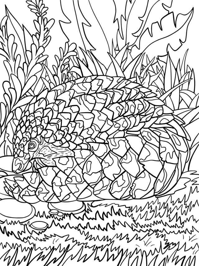 Curled - up Pangolin