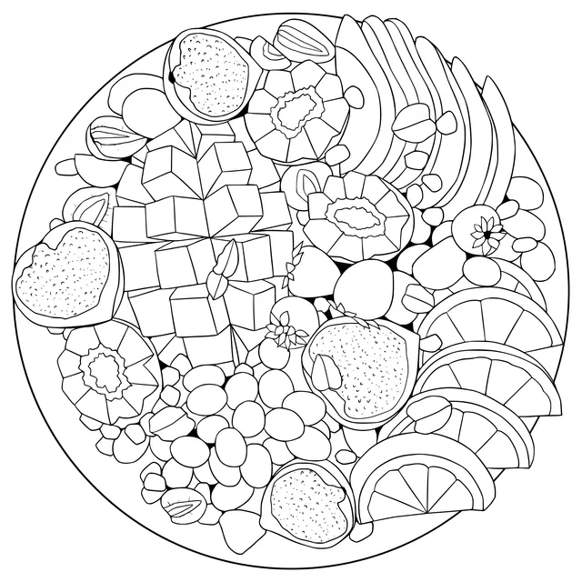 Colorful Fruit Platter