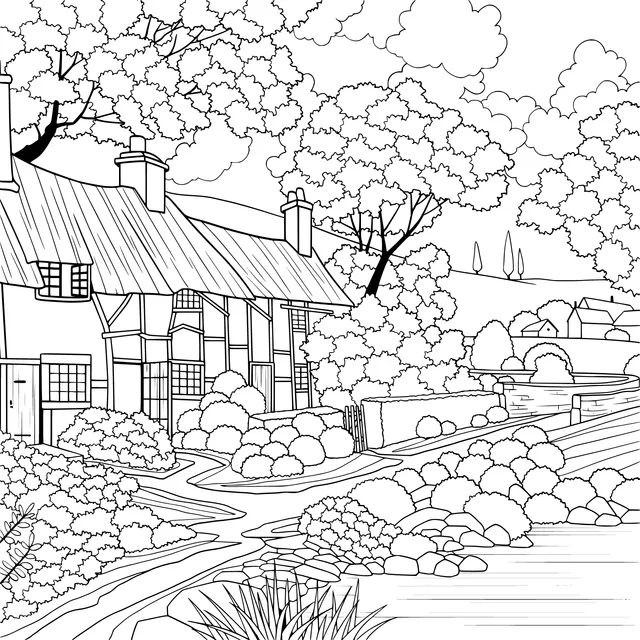 Beautiful Autumn Countryside Scene
