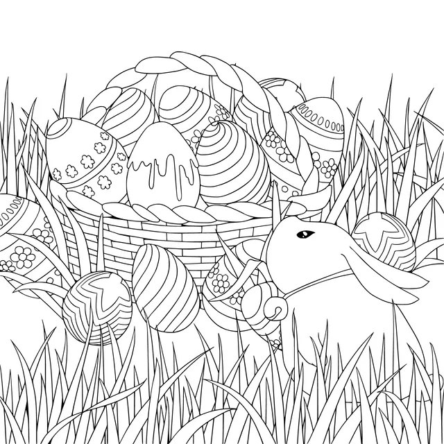 Easter Eggs and Bunny