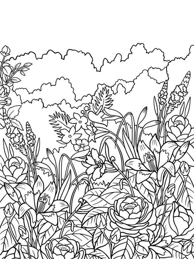 Colorful Flower Landscape