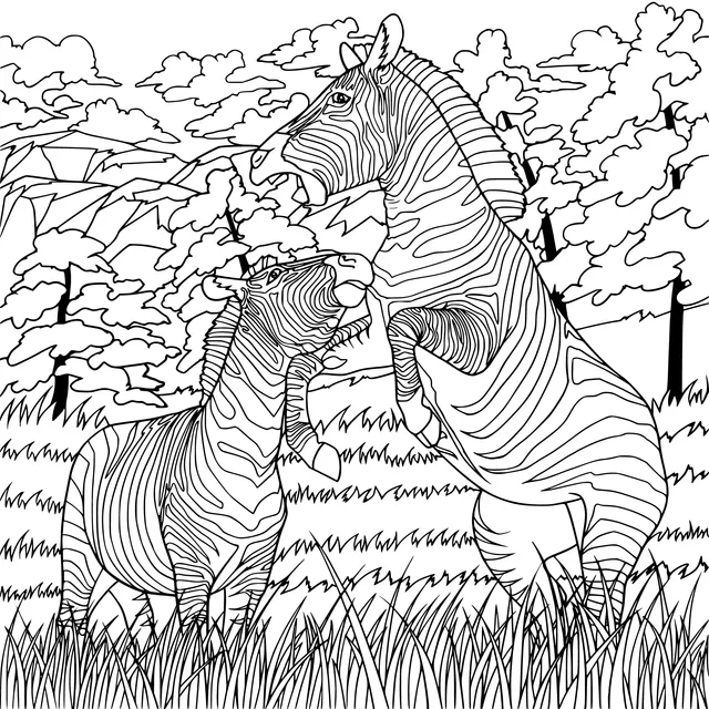 Zebras Interacting