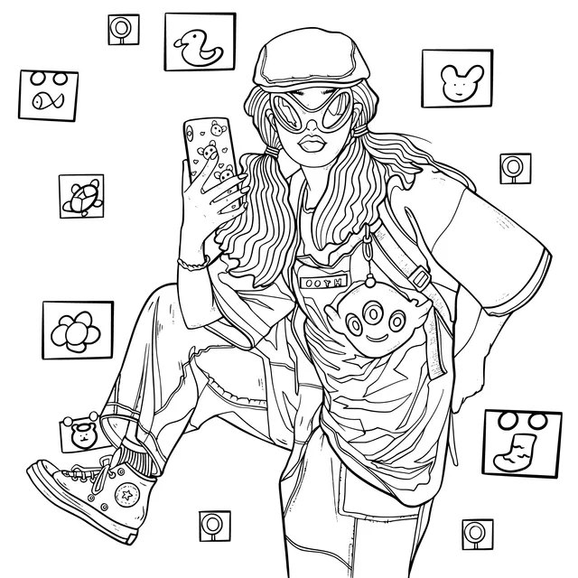 Trendy and Cool Girl