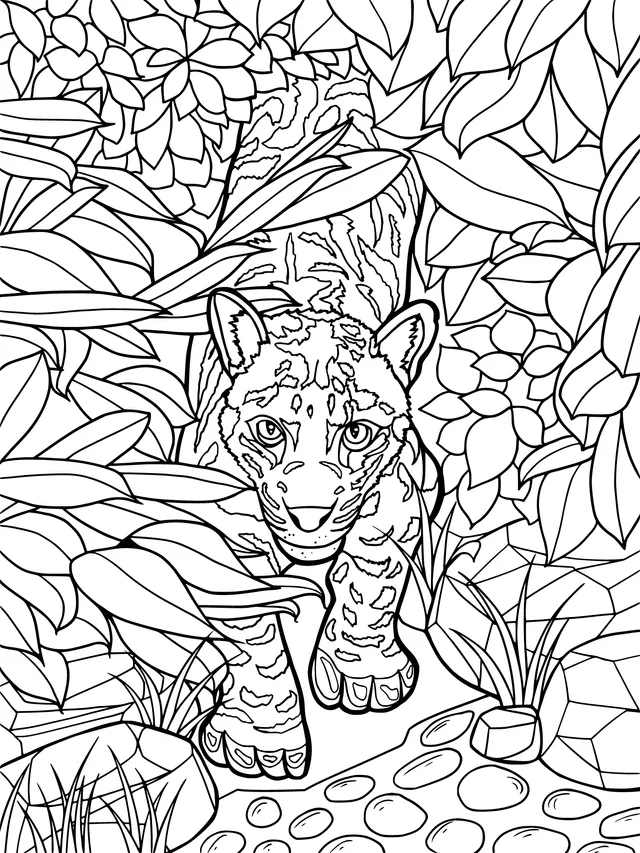Leopard in the Jungle