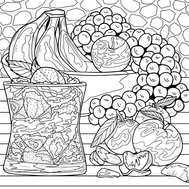 Diverse Fruits and Smoothie