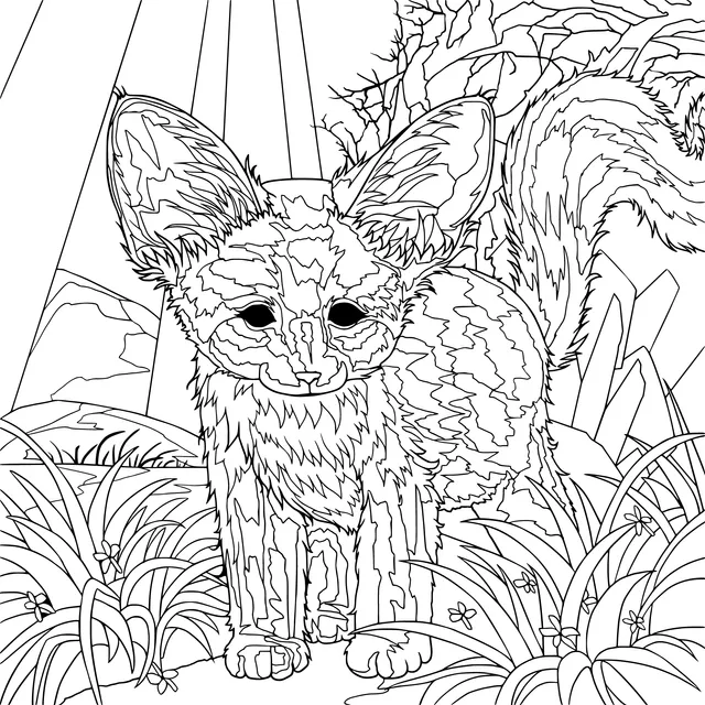 Little Fox in a Fantasy World
