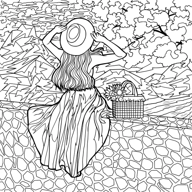 Woman Enjoying the Scenery