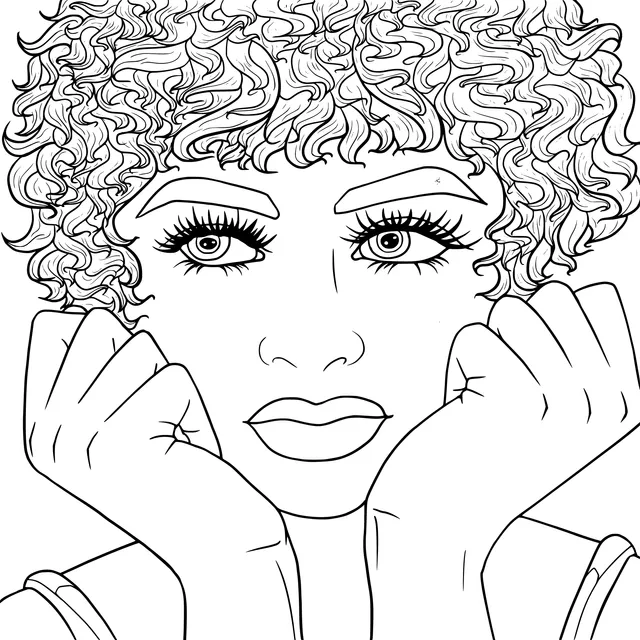 Woman with Dreamy Curls