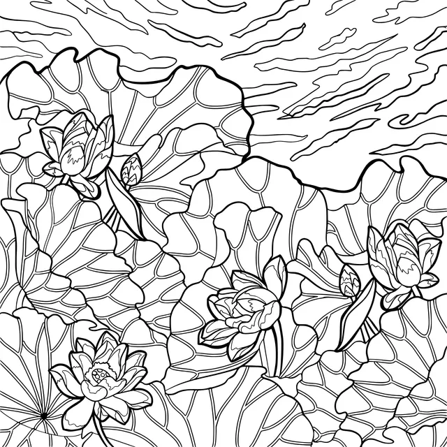 Lotus Pond Scene