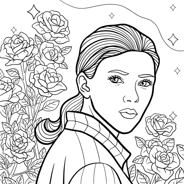 Woman among Flowers