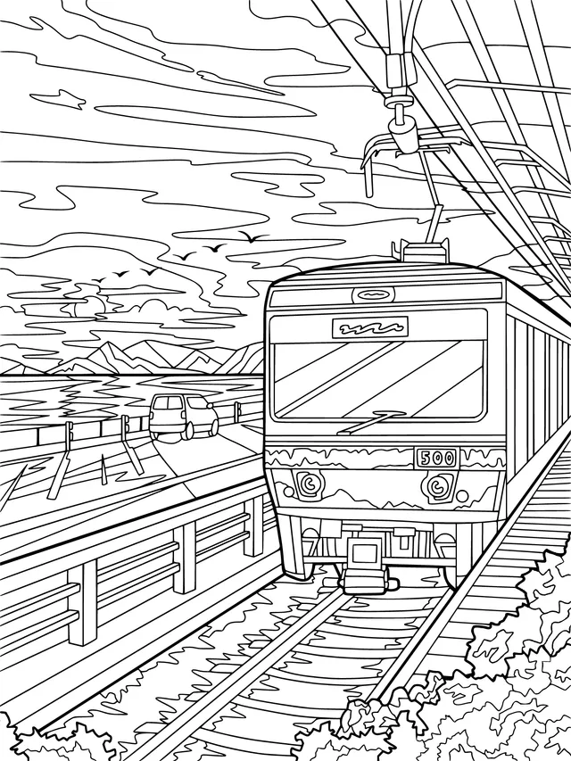 Tram Journey under the Sunset
