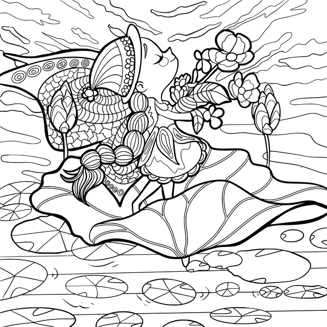 Girl on the Lotus Leaf