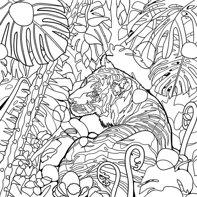 Tiger in the Jungle