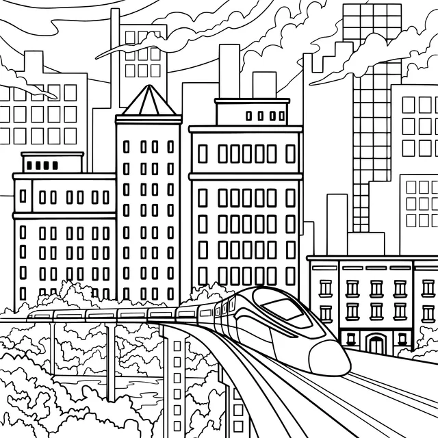 High - speed Train in the City