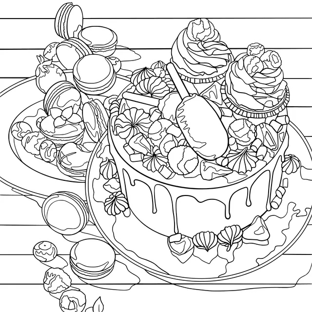 Colorful Dessert Assortment