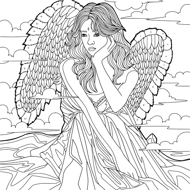 Dreamy - winged Maiden