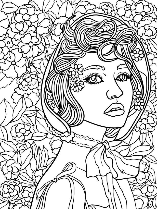 Woman in the Flower Cluster