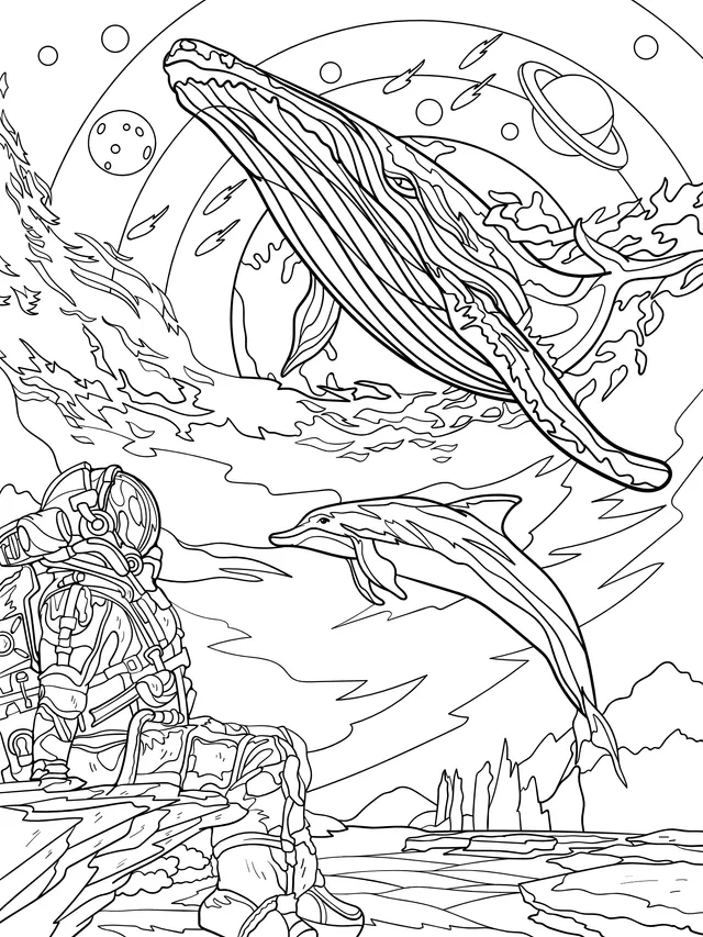 A Fantastic Encounter between Space and Marine Creatures