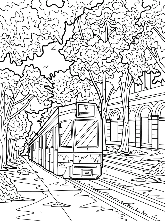 Autumn Tram Journey