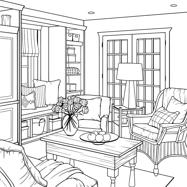 A cozy corner of the living - room