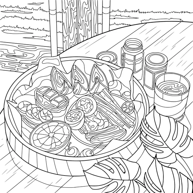 Outdoor food platter