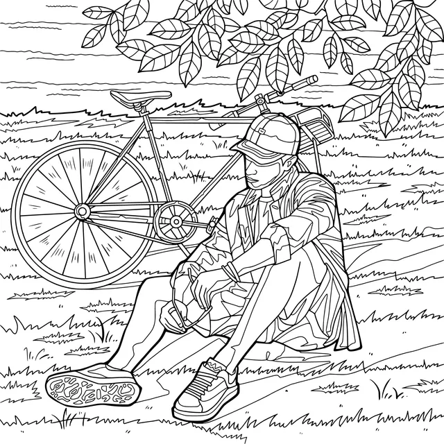 A Cyclist's Resting Time