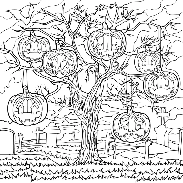 Halloween Pumpkin Tree