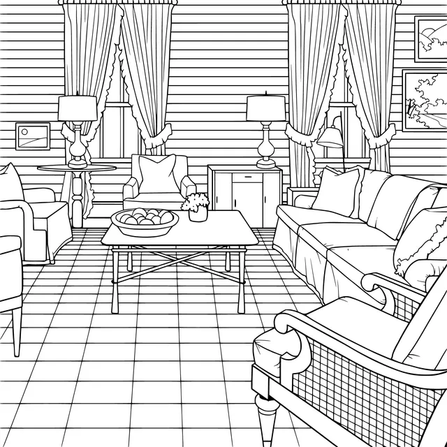 Cozy living - room layout