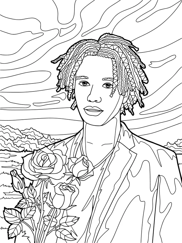 Person Holding Roses