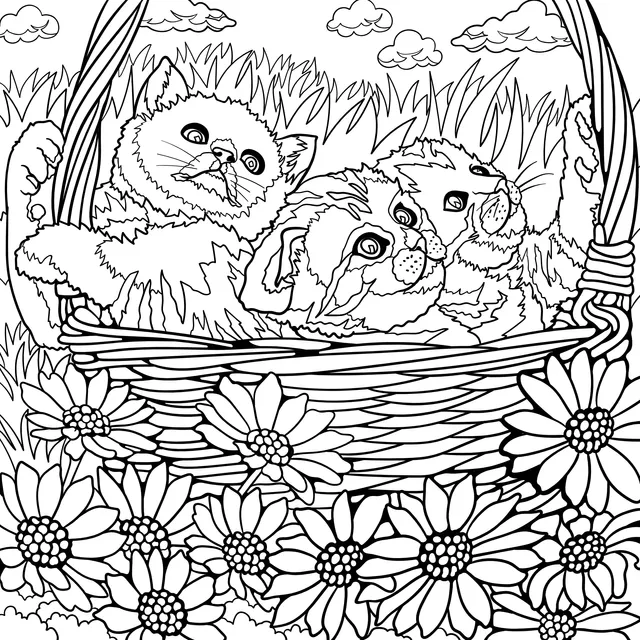Kittens in the Basket