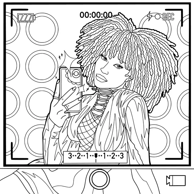 Lady taking a selfie