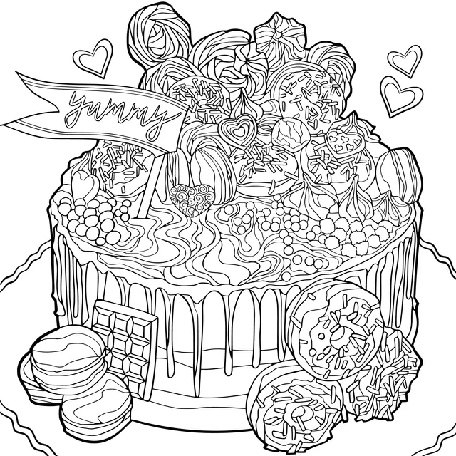 Delicious Candy - Topped Cake