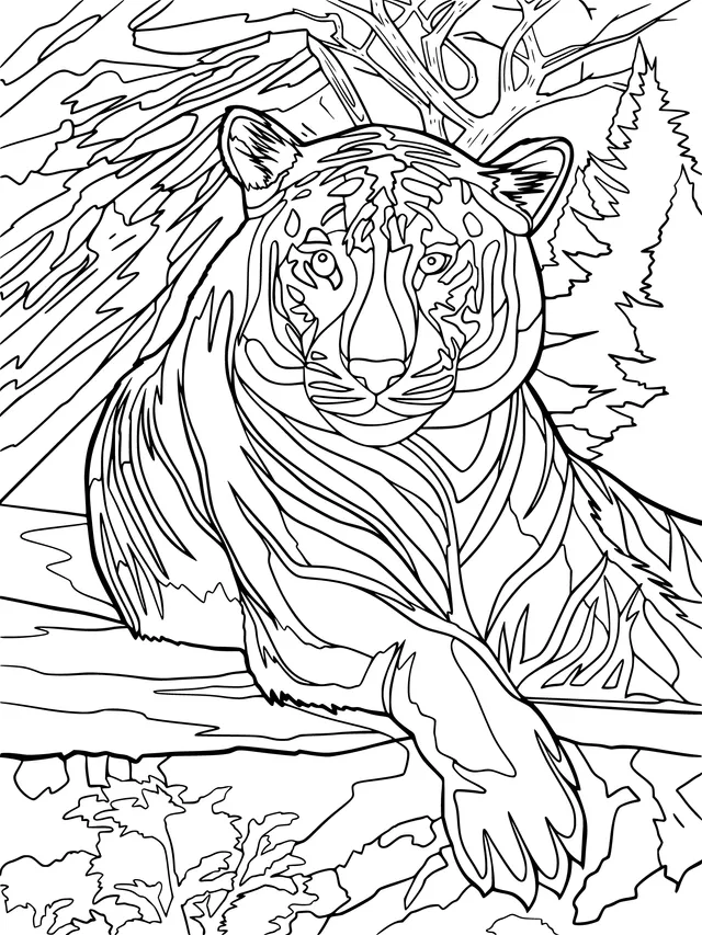 White Tiger with Blue Eyes