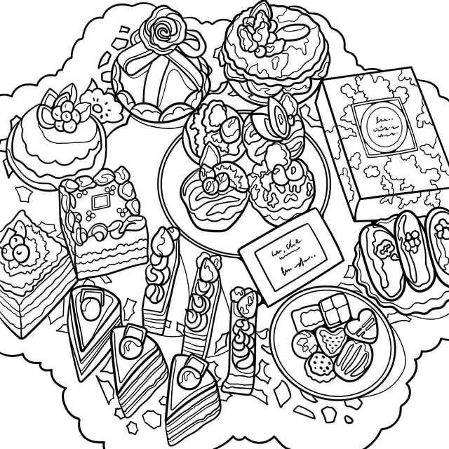 Collection of Various Desserts