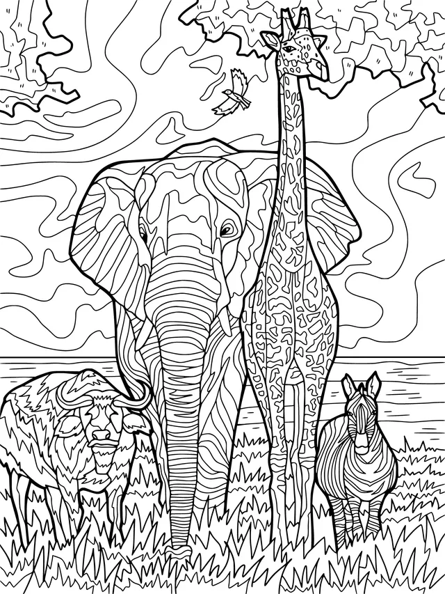 Animals on the Grassland