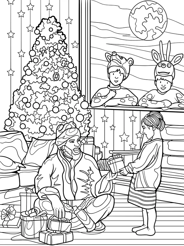 Gift - giving Time on Christmas Eve