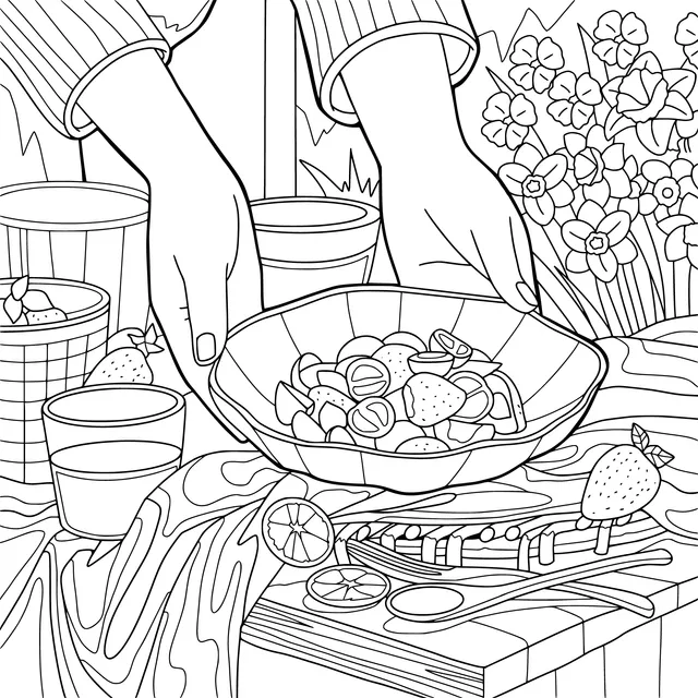 Preparing a Fruit Salad