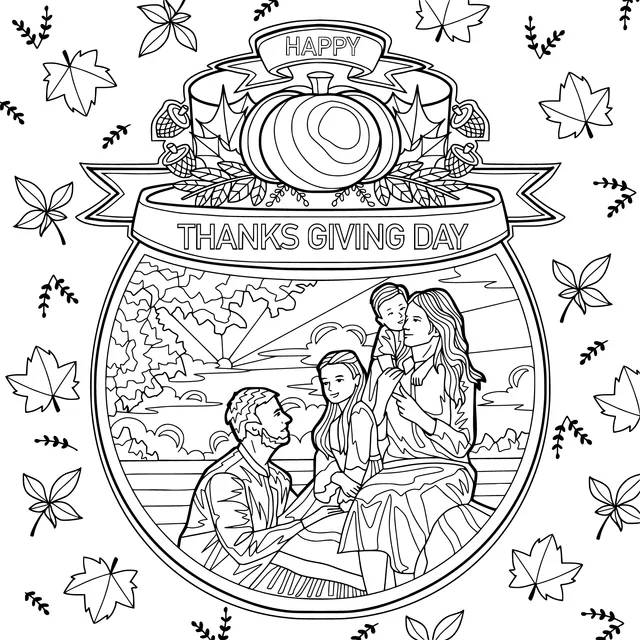 Happy Thanksgiving Family Picture